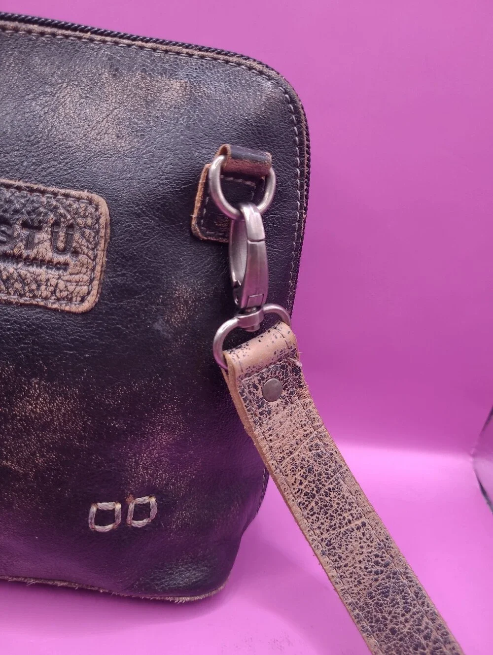 Bed|Stu Ventura Black Hand Washed Handbag Bed Stu Read Description